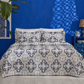 Karaca Home Bluva Mavi 250x240 cm Yatak Örtüsü Takımı