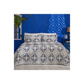 Karaca Home Bluva Mavi Çift Kişilik Yatak Örtüsü Takımı