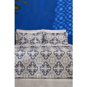 Karaca Home Bluva Mavi Çift Kişilik Yatak Örtüsü Takımı