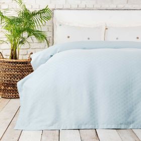 Karaca Home Boni Mavi Tek Kişilik Pike