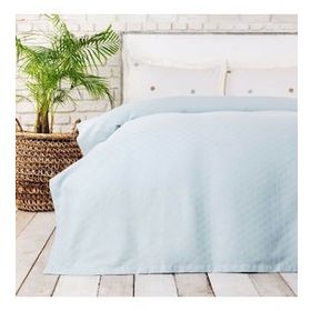 Karaca Home Boni Mavi Tek Kişilik Pike
