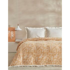 Karaca Home Bouquet Çift Kişilik Müslin Sarı Pike