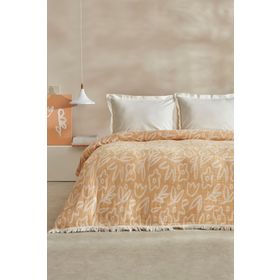 Karaca Home Bouquet Çift Kişilik Müslin Sarı Pike