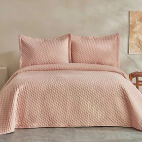 Karaca Home Breeze Soft Somon Çift Kişilik Yatak Örtüsü Takımı
