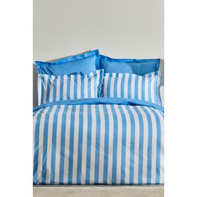 Karaca Home Brine Çift Kişilik %100 Pamuk Mavi PP Nevresim Takımı