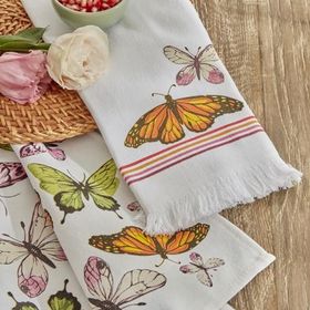 Karaca Home Butterfly Pamuk 2 Parça Mutfak Havlusu