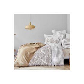 Karaca Home Care Bej Çift Kişilik Nevresim Takımı