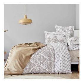 Karaca Home Care Bej Çift Kişilik Nevresim Takımı