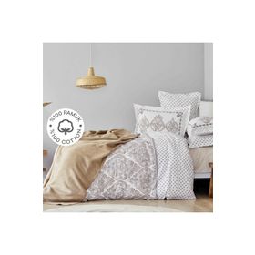 Karaca Home Care Bej Çift Kişilik Nevresim Takımı