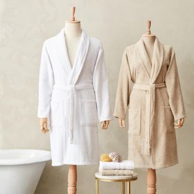 Karaca Home Carli Offwhite Bej 4 Parça Bornoz/Baş Havlusu Aile Banyo Seti