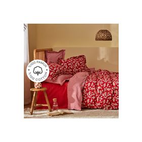 Karaca Home Carlo %100 Pamuk Kırmızı Çift Kişilik Nevresim Takımı