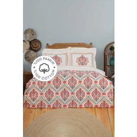 Karaca Home Carmenta %100 Pamuk Tek Kişilik Kiremit Nevresim Takımı