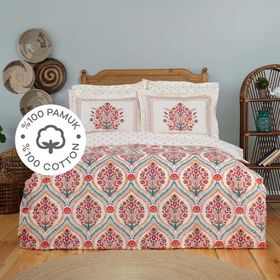 Karaca Home Carmenta %100 Pamuk Tek Kişilik Kiremit Nevresim Takımı