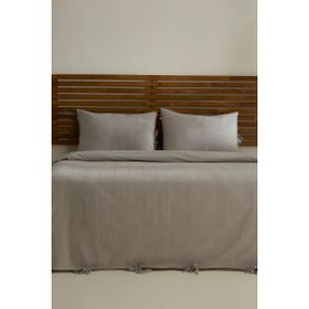 Karaca Home Carmine %100 Pamuk Gri Çift Kişilik Nevresim Takımı