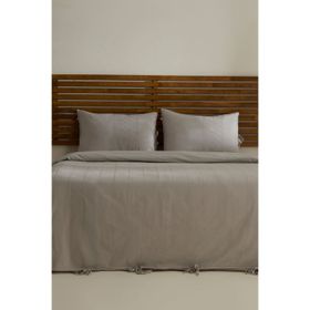 Karaca Home Carmine %100 Pamuk Gri Çift Kişilik Nevresim Takımı