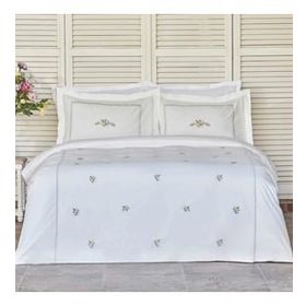 Karaca Home Cavale Percale Nakışlı Pudra Çift Kişilik Nevresim Takımı
