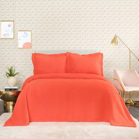 Karaca Home Cedric Nar Çiçeği Tek Kişilik Yatak Örtüsü