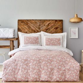 Karaca Home Celerina Pembe 200x220 cm Pamuk King Size Nevresim Takımı
