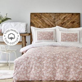 Karaca Home Celerina Pembe Çift Kişilik Nevresim Takımı