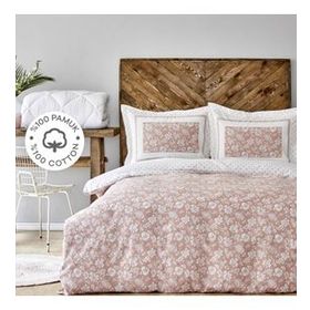 Karaca Home Celerina Pembe Çift Kişilik Nevresim Takımı