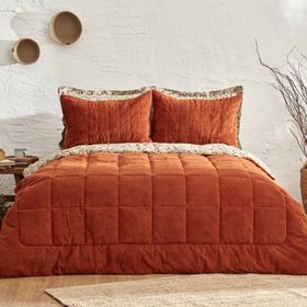 Karaca Home Celina Terracota Çift Kişilik Daily Comfort Yatak Örtüsü