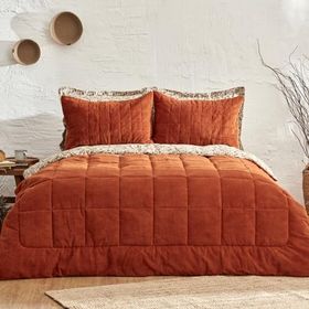 Karaca Home Celina Terracota Çift Kişilik Daily Comfort Yatak Örtüsü