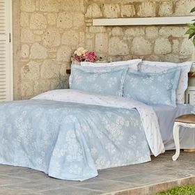 Karaca Home Charleen Mavi Çift Kişilik Yatak Örtüsü