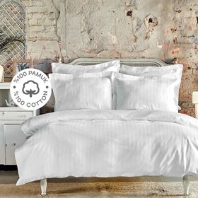 Karaca Home Charm Bold Beyaz Çift Kişilik Yatak Örtüsü Set