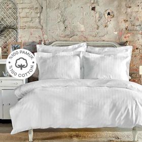 Karaca Home Charm Bold Beyaz Çift Kişilik Yatak Örtüsü Set