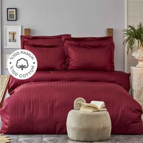 Karaca Home Charm Bold Bordo Tek Kişilik Nevresim Takımı