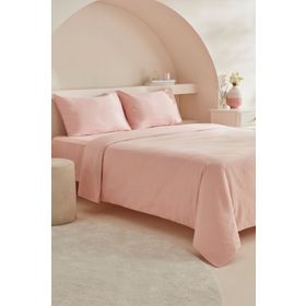 Karaca Home Charm Sion %100 Pamuk Pudra Jakarlı Saten King Size Nevresim Takımı