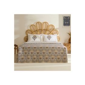 Karaca Home Cherly %100 Pamuk Hardal Çift Kişilik Pike Takımı