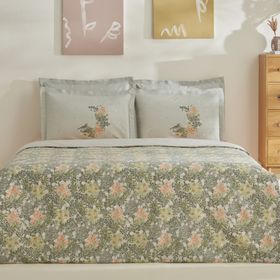 Karaca Home Cindy %100 Pamuk Yeşil Tek Kişilik Nevresim Takımı