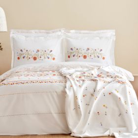 Karaca Home Clarice Multicolor Çift Kişilik Nevresim Pike Takımı