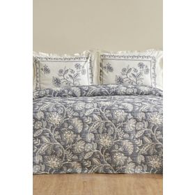 Karaca Home Clay Çift Kişilik İndigo Yatak Örtüsü Seti