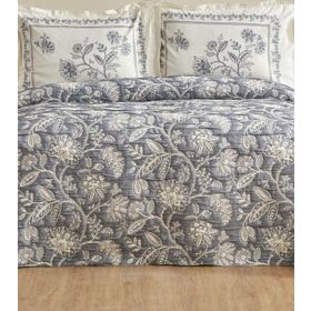 Karaca Home Clay Çift Kişilik İndigo Yatak Örtüsü Seti
