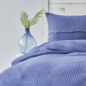Karaca Home Coline Triko Indigo 200x220 cm Çift Kişilik Yatak Örtüsü Seti