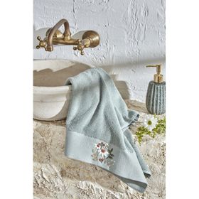 Karaca Home Comfort Touch Mint 30x50 cm Nakışlı Pamuk Havlu