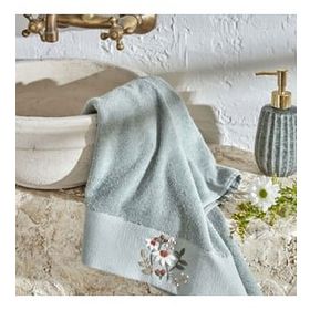 Karaca Home Comfort Touch Mint 30x50 cm Nakışlı Pamuk Havlu