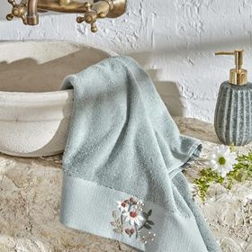 Karaca Home Comfort Touch Mint 30x50 cm Nakışlı Pamuk Havlu