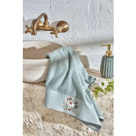 Karaca Home Comfort Touch Mint 30x50 cm Nakışlı Pamuk Havlu
