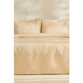Karaca Home Cool Touch Bej Çift Kişilik Yatak Örtüsü