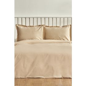 Karaca Home Cool Touch Stripe Çift Kişilik Bej Nevresim Takımı