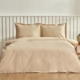 Karaca Home Cool Touch Stripe Çift Kişilik Bej Nevresim Takımı