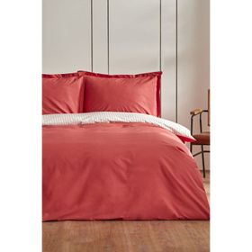 Karaca Home Cool Touch Stripe King Kişilik Kırmızı Nevresim Takımı