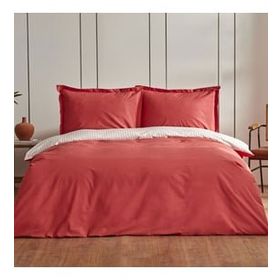 Karaca Home Cool Touch Stripe King Kişilik Kırmızı Nevresim Takımı