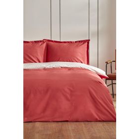 Karaca Home Cool Touch Stripe King Kişilik Kırmızı Nevresim Takımı