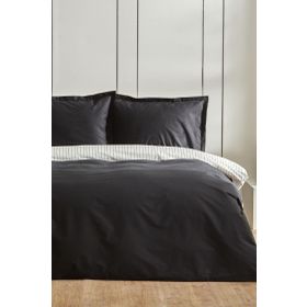Karaca Home Cool Touch Stripe King Kişilik Siyah Nevresim Takımı