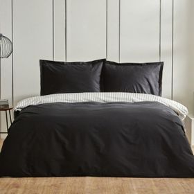 Karaca Home Cool Touch Stripe King Kişilik Siyah Nevresim Takımı
