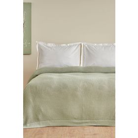 Karaca Home Cool Touch Yeşil Triko Battaniye